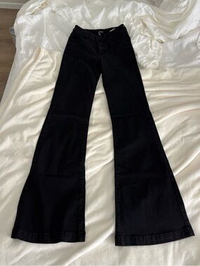 Black Flare Women’s Jeans - Classic High-Rise Flare